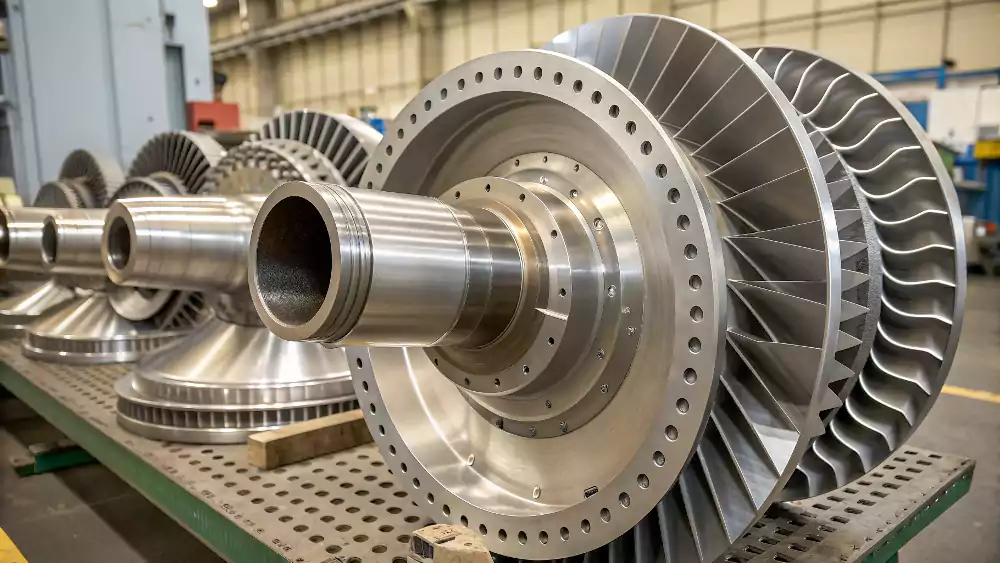A high-performance jet engine, an application where the reliability of centrifugally cast parts is critical