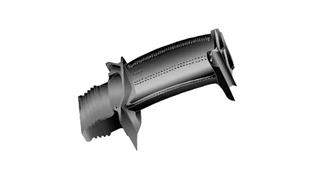 Single-crystal blades produced by precision investment casting