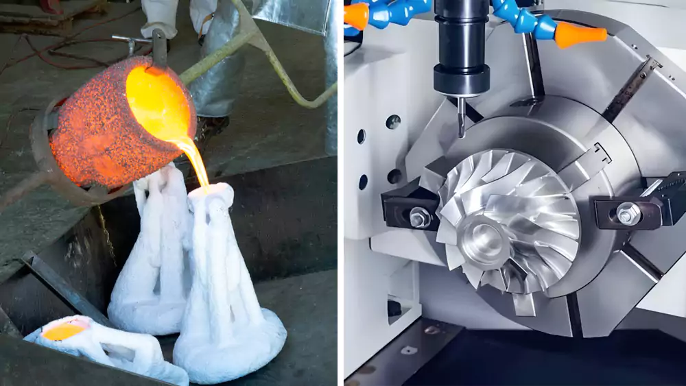 impeller manufacturing methods comparison chart for casting processes