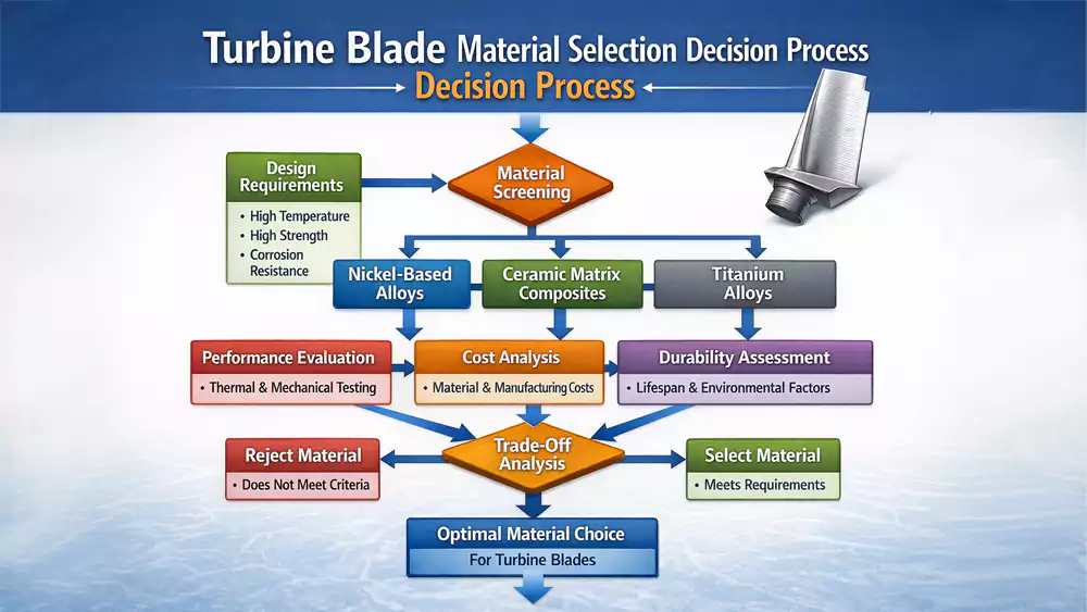 turbine blade material selection decision process