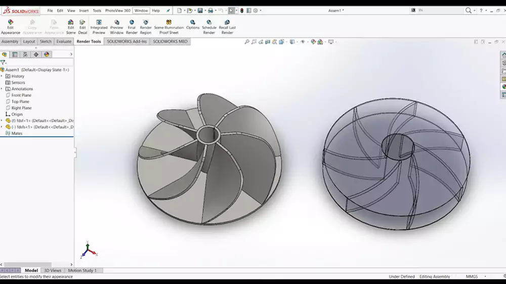 impeller blade design and dynamic balancing engineering diagram