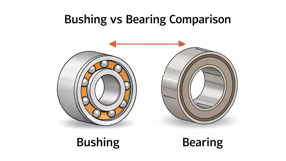 bushing vs bearing comparison table