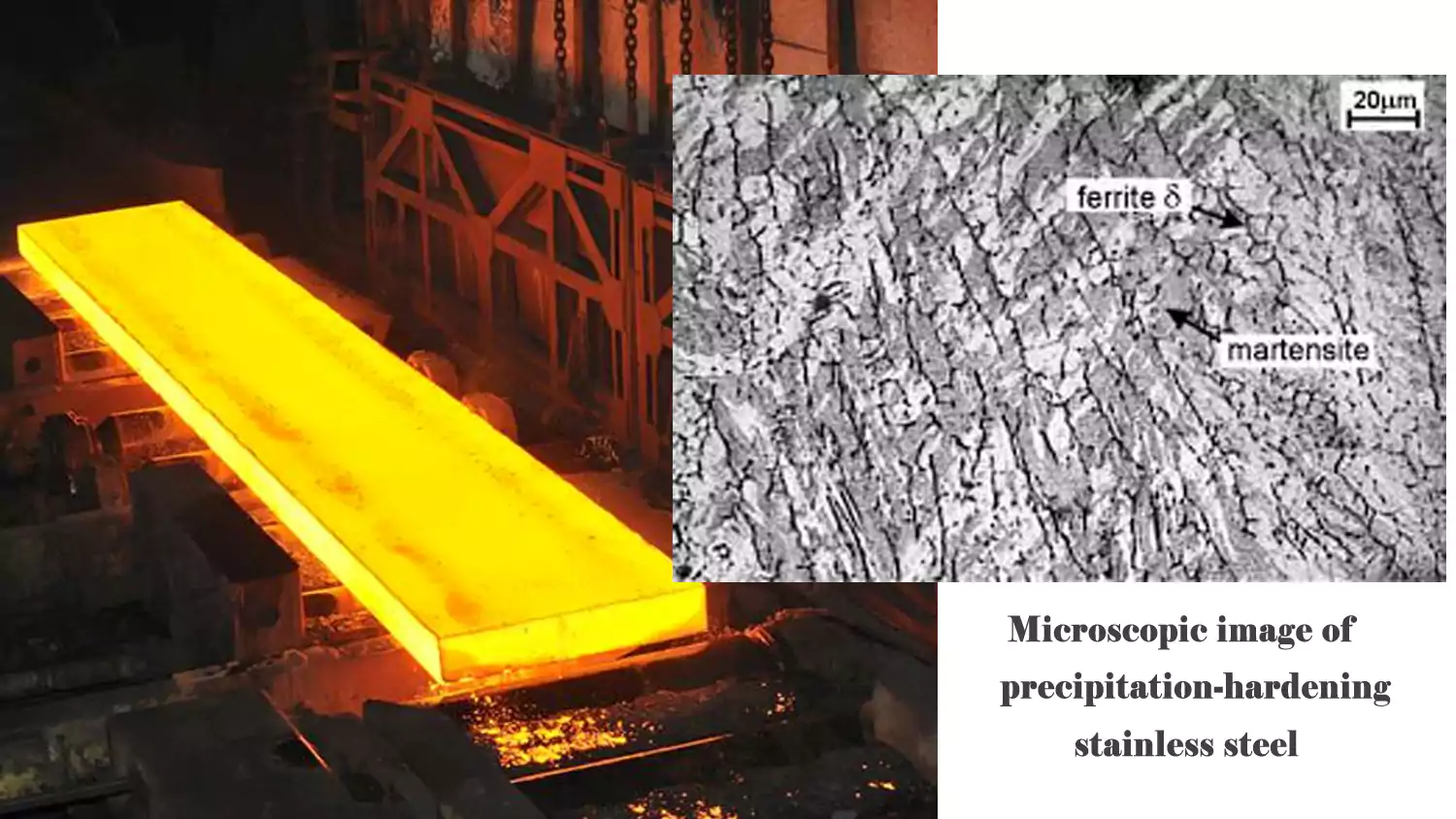 microstructure of precipitation hardened stainless steel after aging treatment
