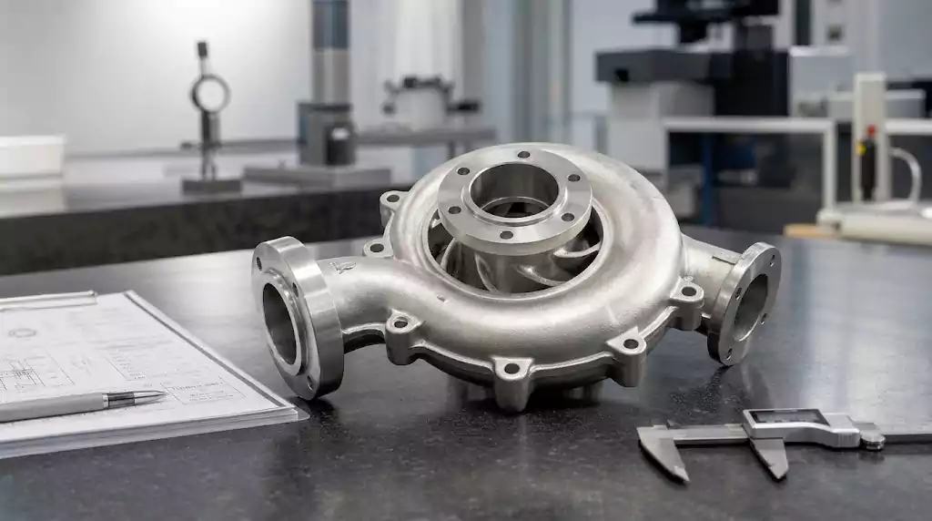 custom superaustenitic stainless steel investment casting service for industrial pump components
