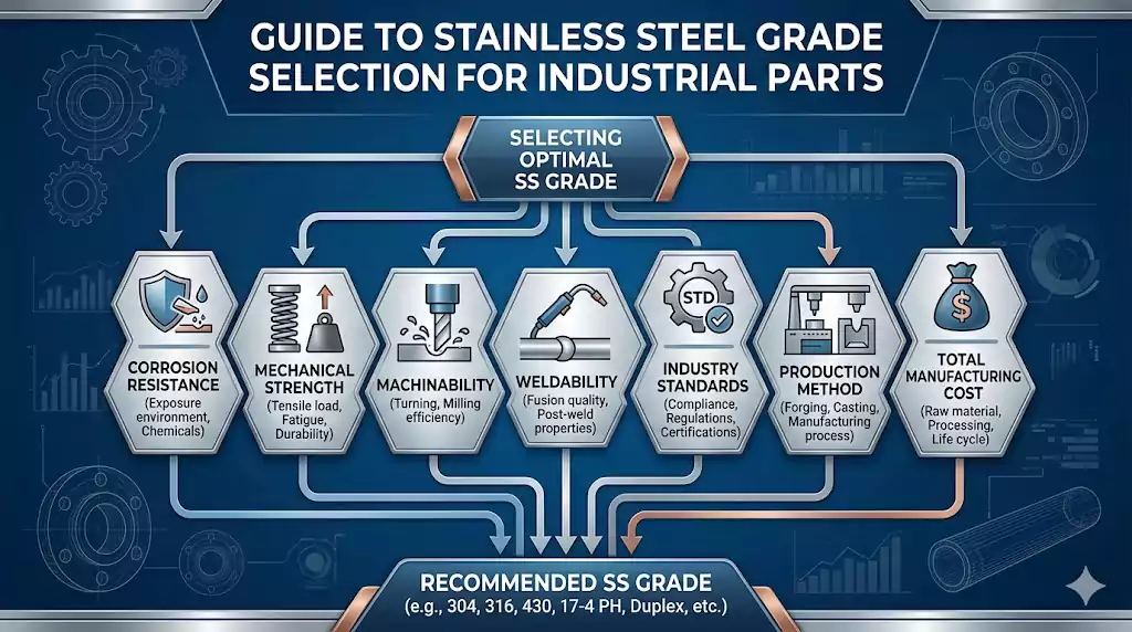 how to choose the right stainless steel grade for industrial parts