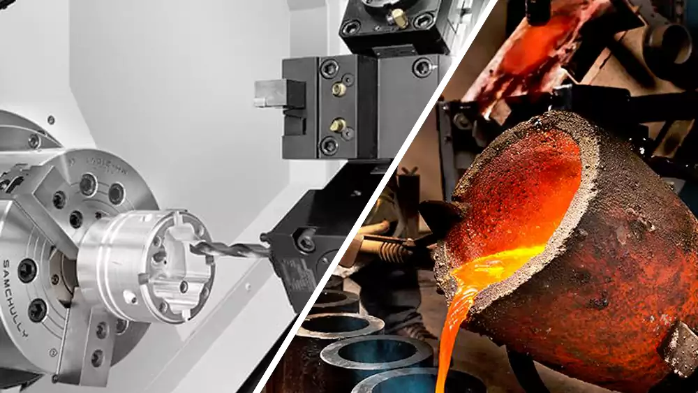 investment casting and cnc machining process for custom bushings