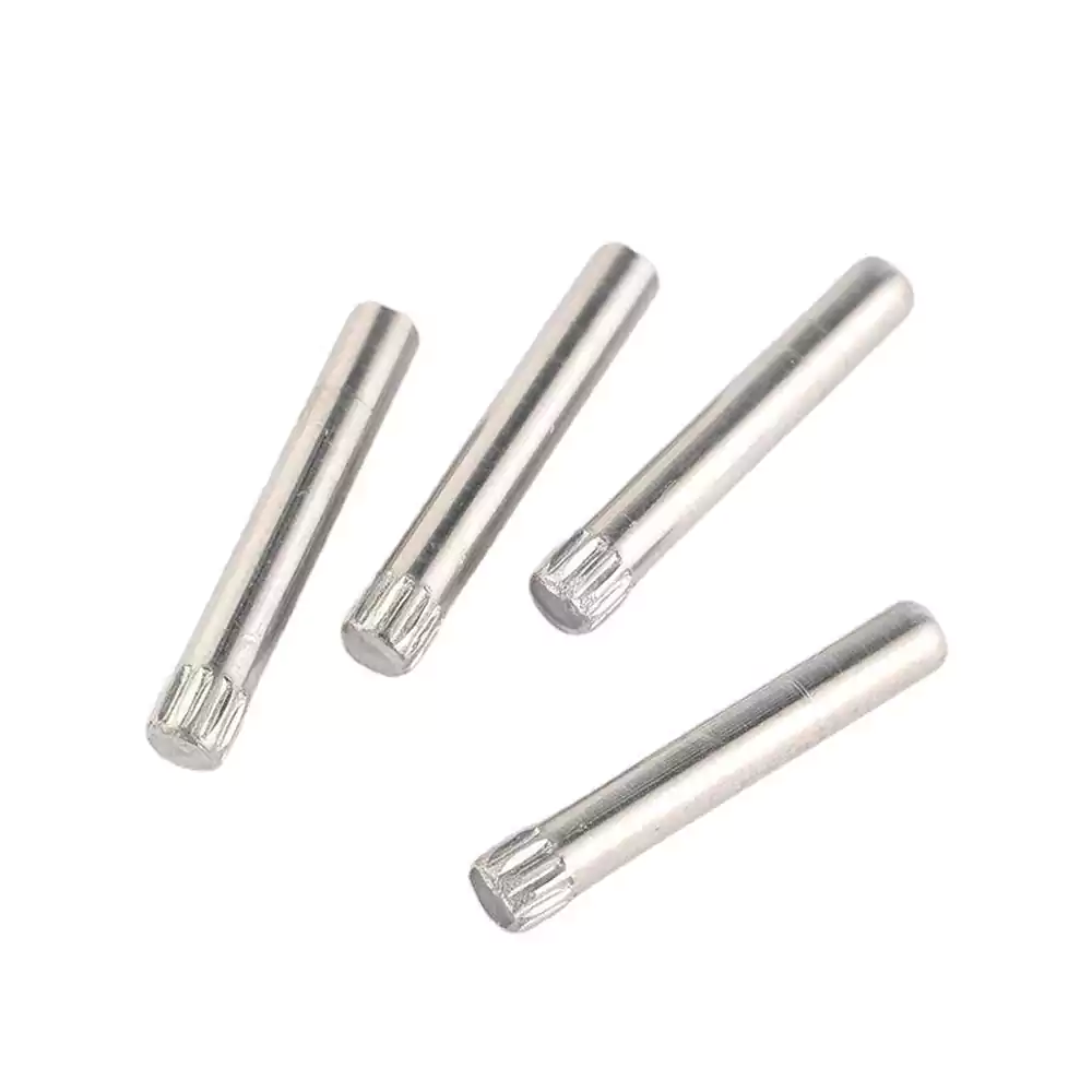 CNC Machining of Custom Stainless Steel Locating Pins- Non-Standard Solid Knurled Pins