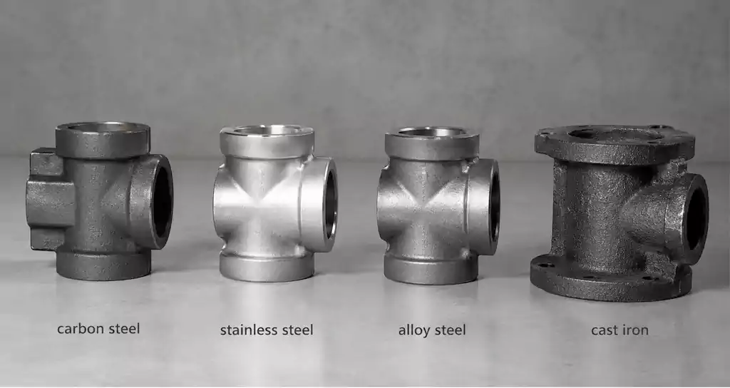 comparison between carbon steel stainless steel alloy steel and cast iron