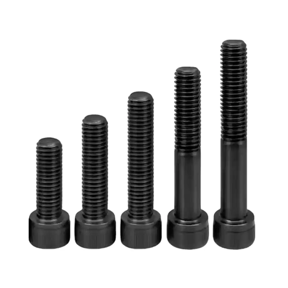 Precision-Cast Black Zinc-Plated Stainless Steel Hex Socket Screws