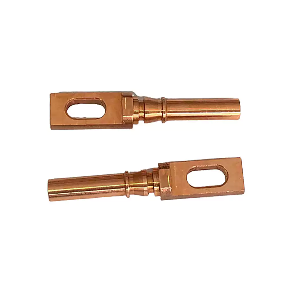 CNC Lathe Machining of Bronze Male and Female Pin Parts
