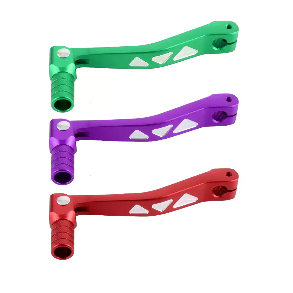 CNC-Machined Aluminum Alloy Anodized Gear Shift Lever for Motorcycle Aftermarket Parts