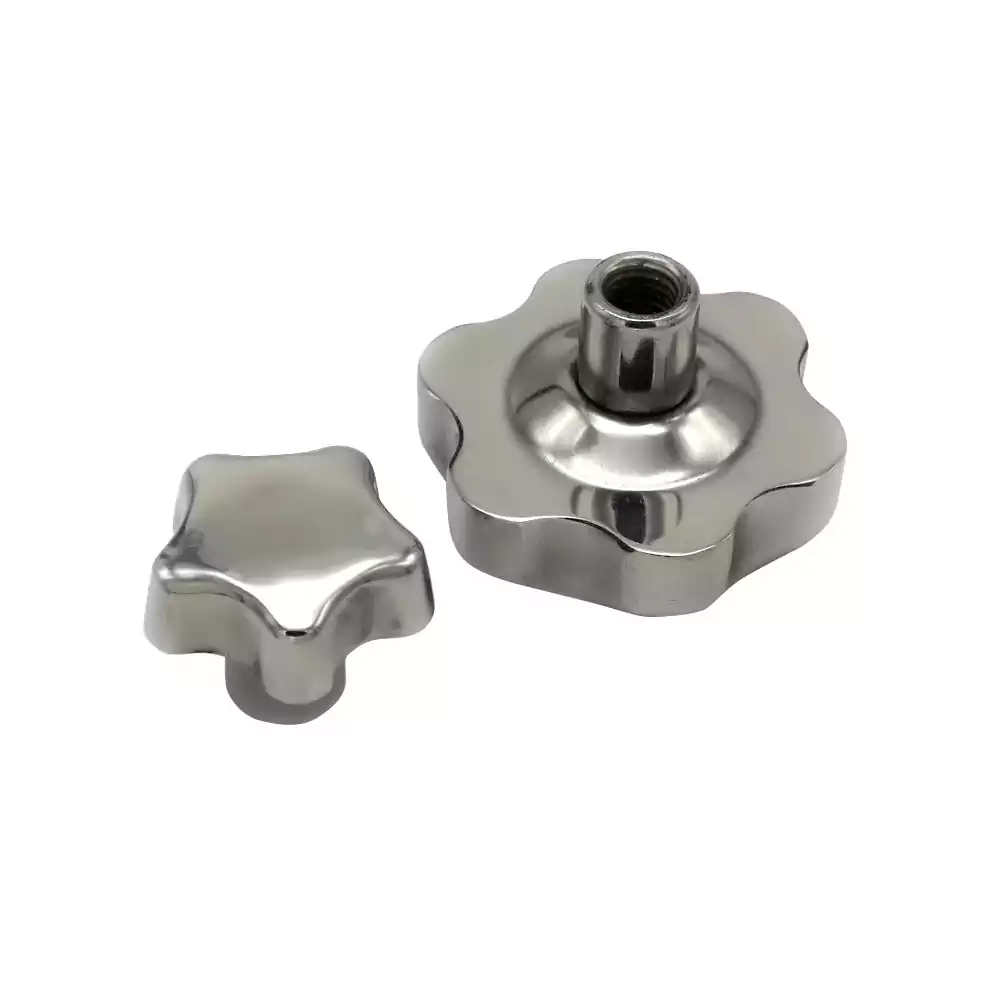 Custom 304 Stainless Steel Plum-Blossom Handle Star-Shaped Knob