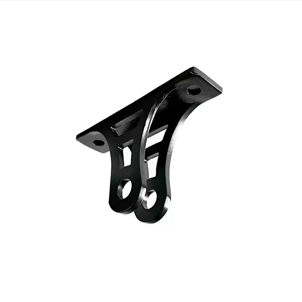 Custom-Made Aluminum Alloy Pulley Brackets with Black Anodized Finish