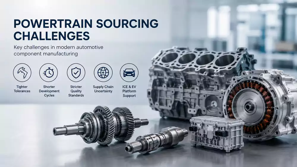 powertrain sourcing challenges in modern automotive component manufacturing