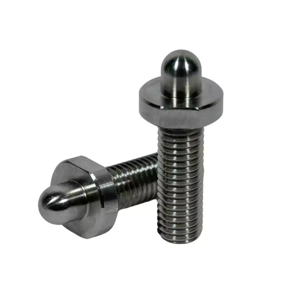 Precision CNC Machining of 316 Stainless Steel Threaded Locating Pins