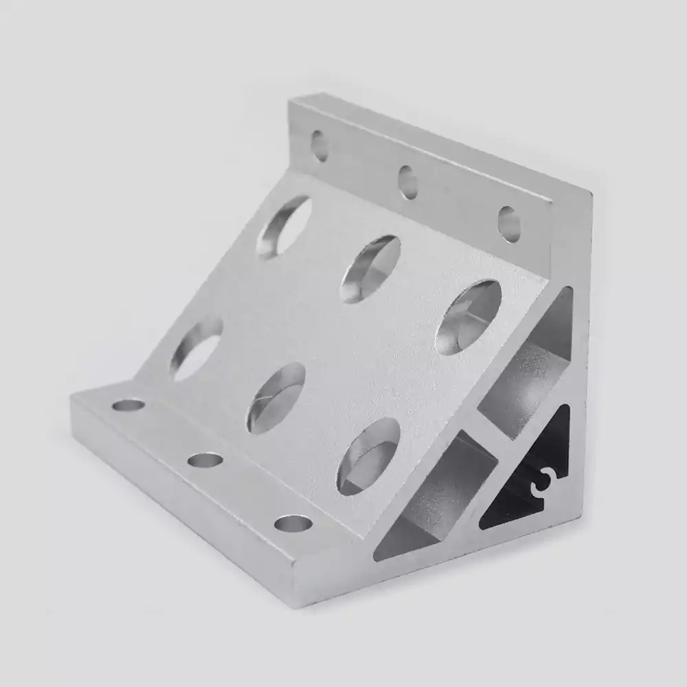Precision Investment Casting Custom Aluminum Alloy 90-Degree Triangular Bracket