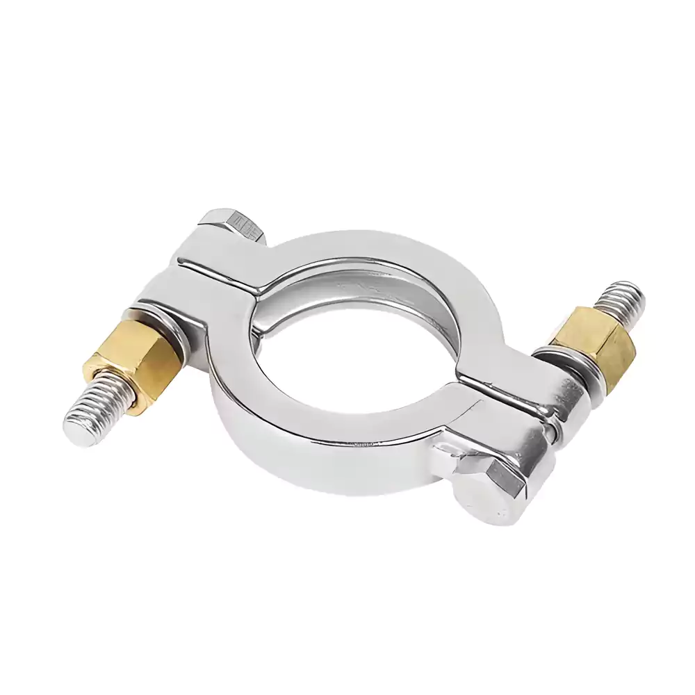 Precision-cast 304 Stainless Steel High-Pressure Quick-Connect Clamp with Dual Bolts Heavy-Duty Thickened Clamp
