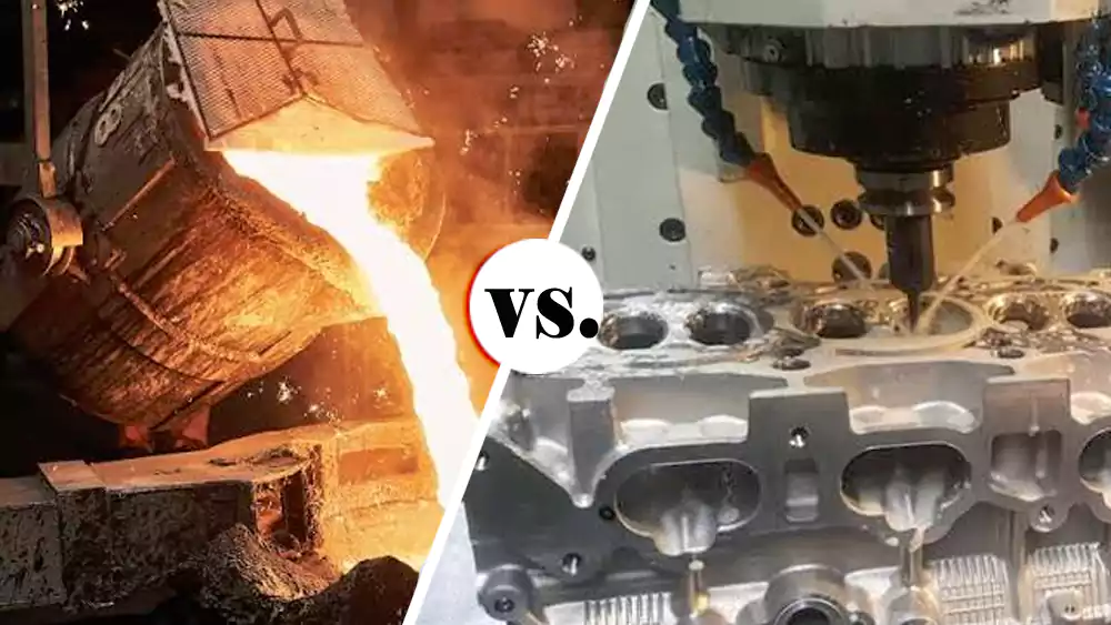 Cylinder head casting vs precision CNC machining comparison