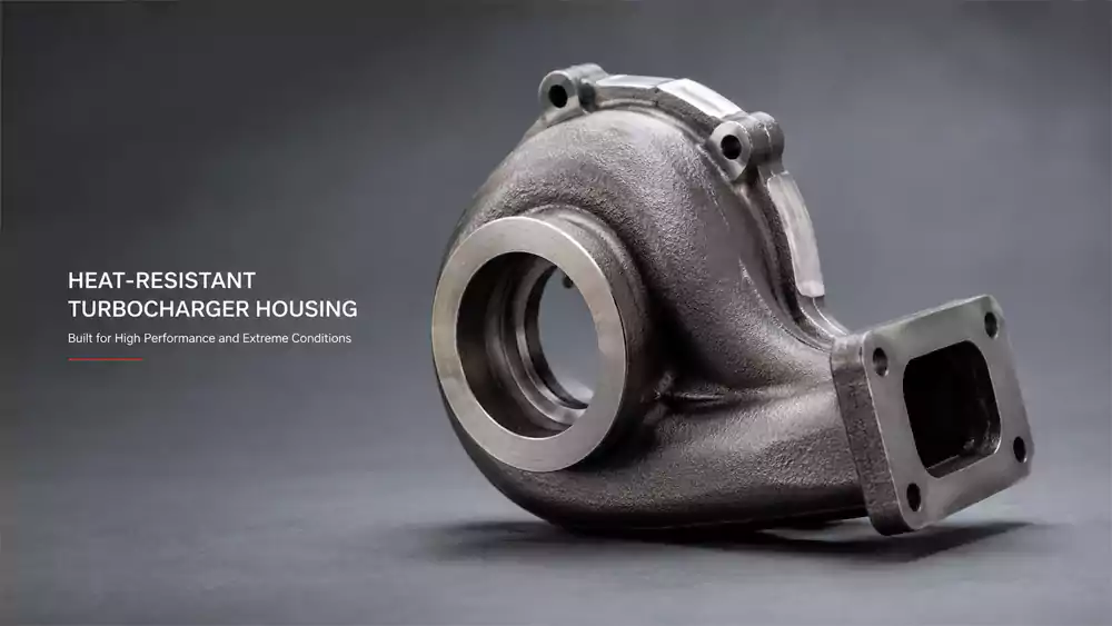 heat-resistant turbocharger housing after precision casting and machining